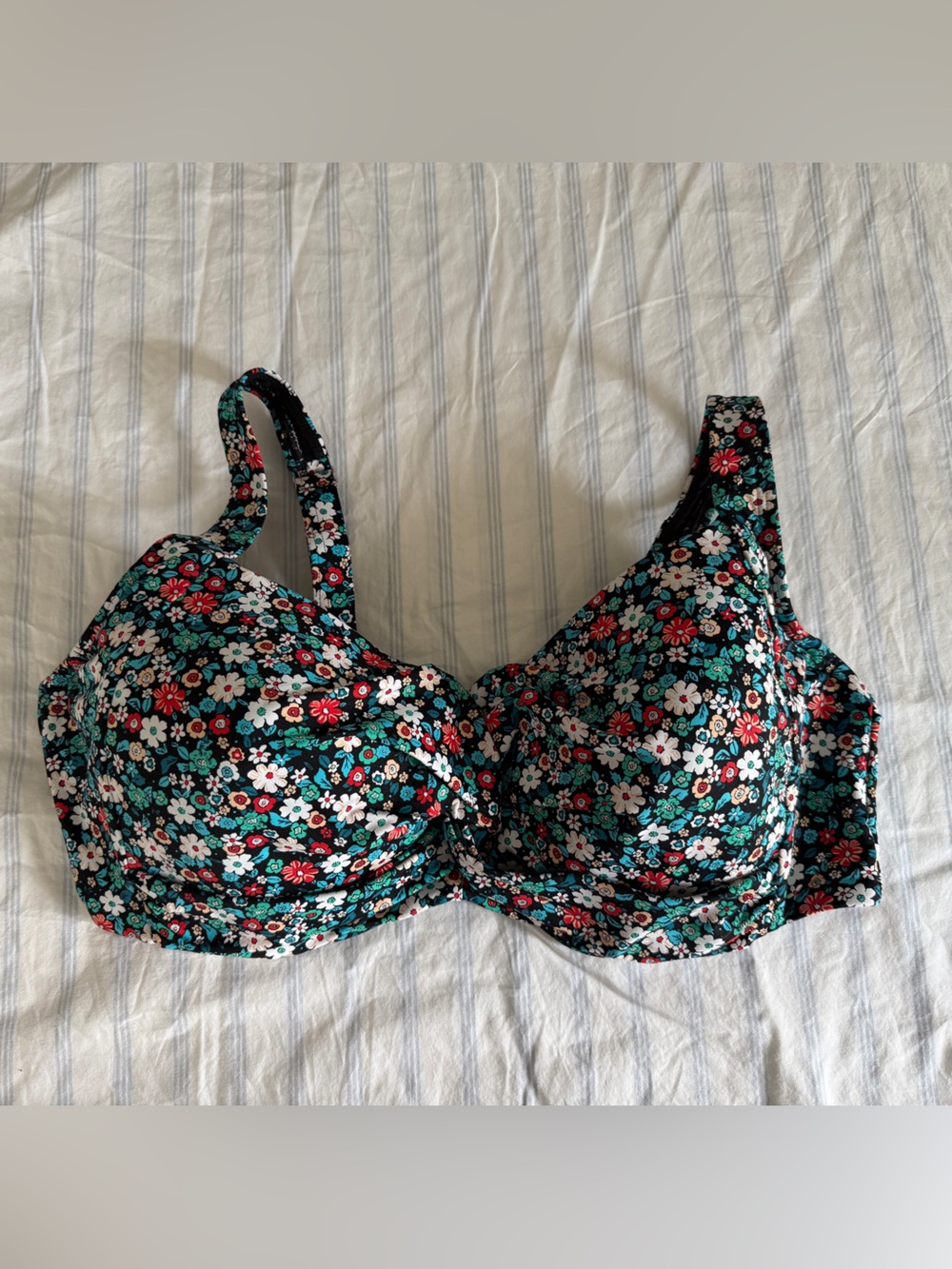 Lands' End Ditsy Floral Underwire Swim Too